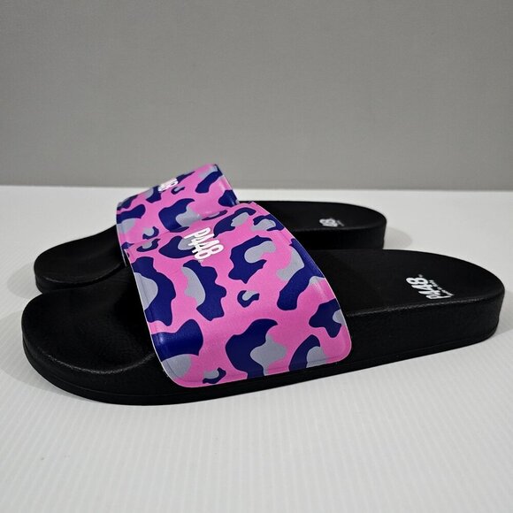 NEW P448 Sandal Super Water Resistant Slide Pink Purple Leopard Womens EU 40 - Picture 1 of 13